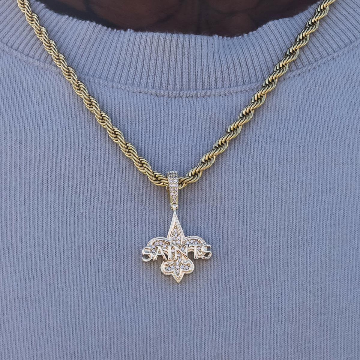 New Orleans Saints Official NFL Micro Logo Pendant