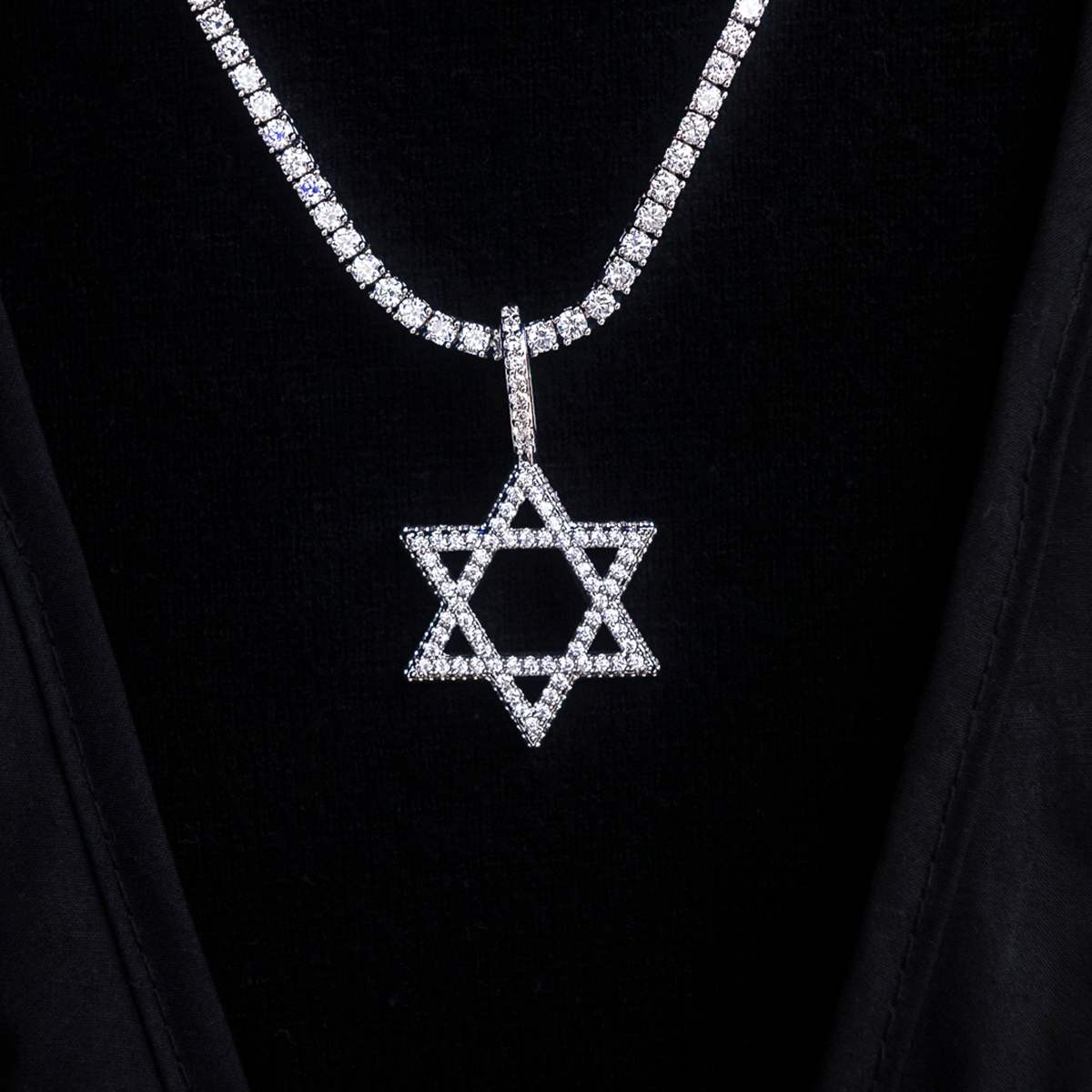 Diamond Pave Star of David Pendant
