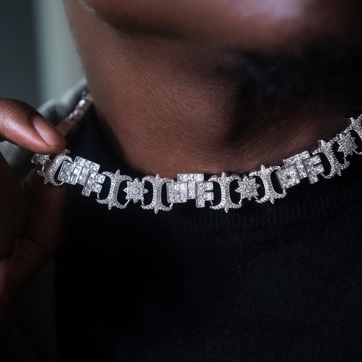 OTF Baguette Infinity Chain- 17mm