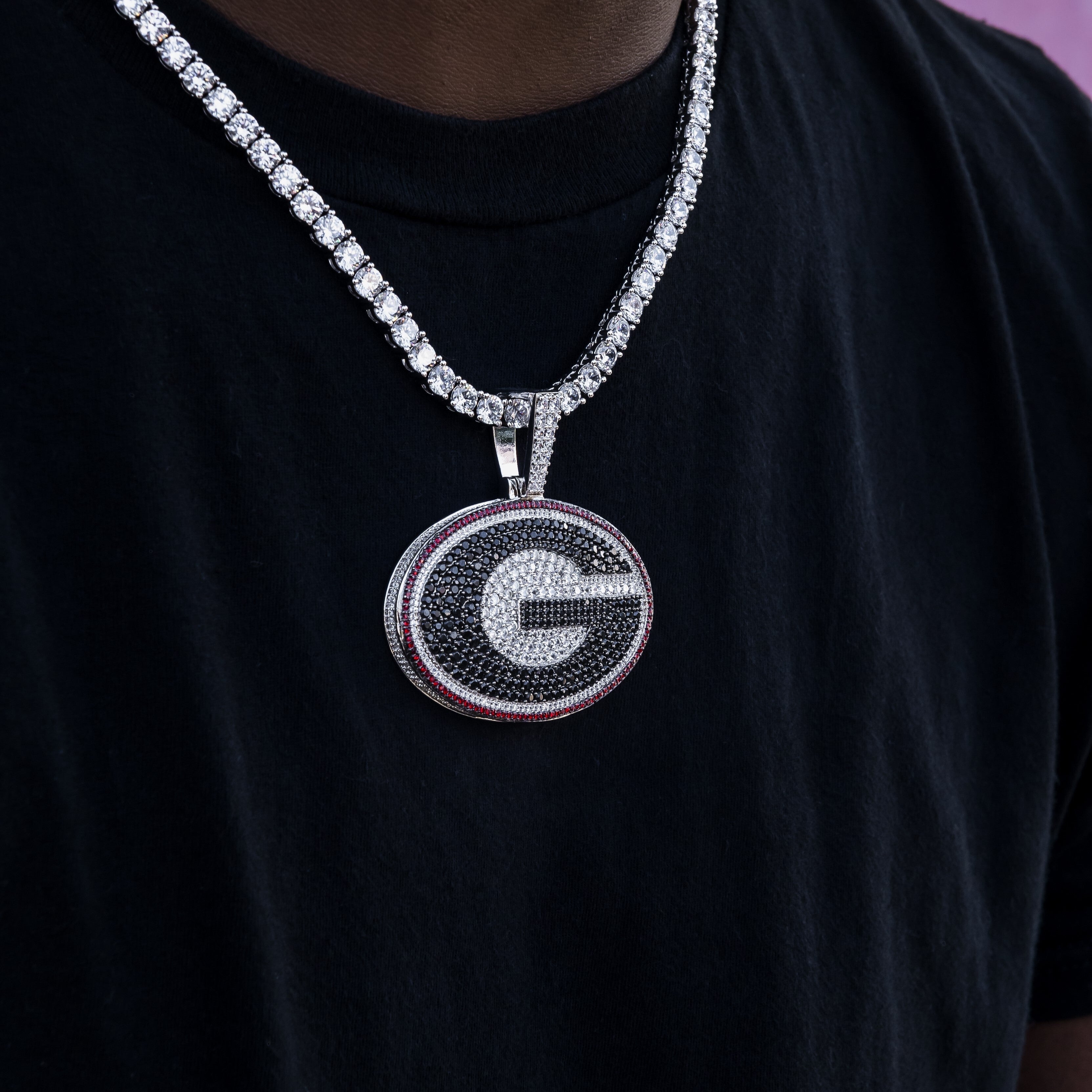 Large Georgia Bulldogs Official NCAA Logo Pendant