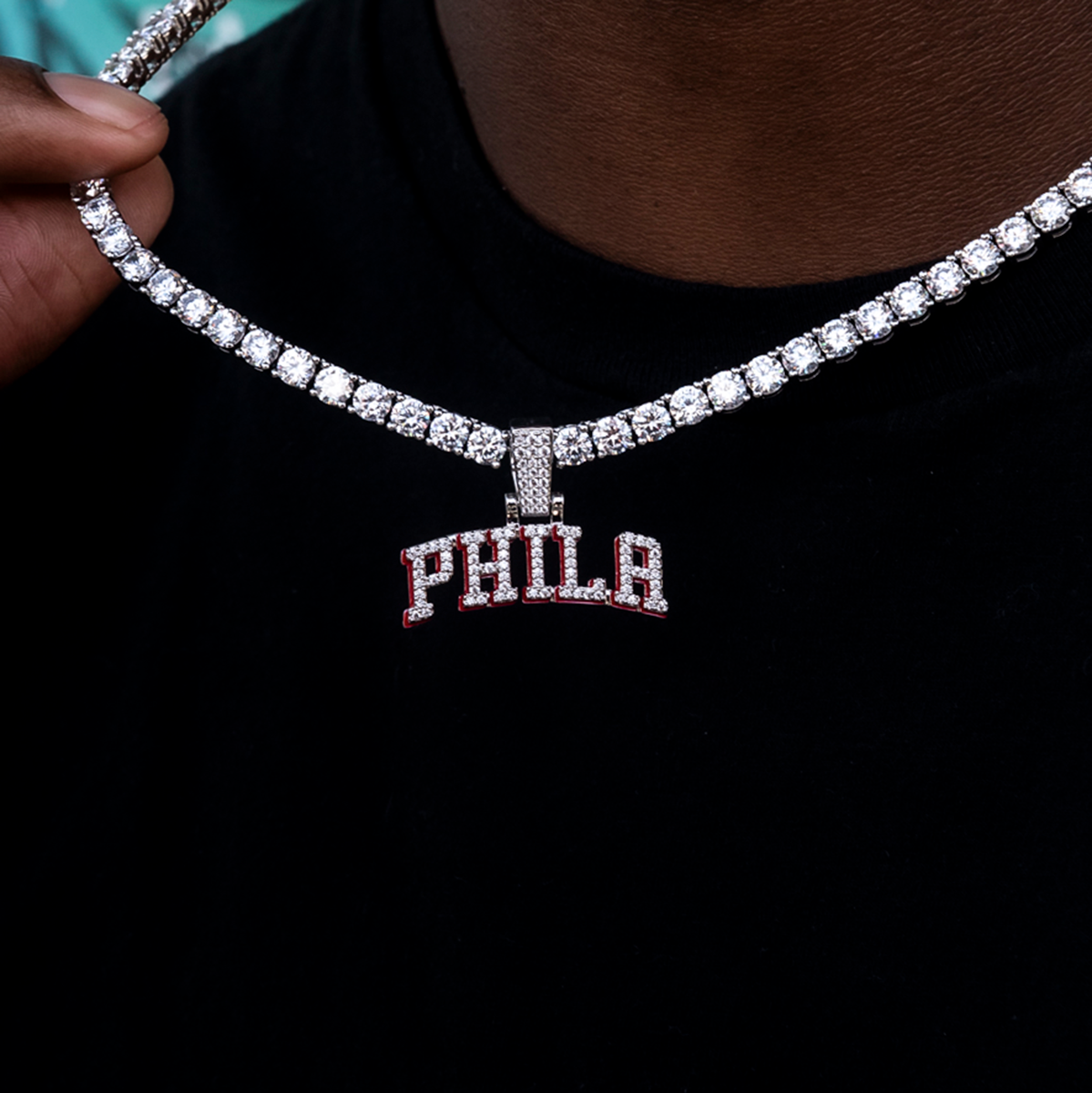 Philadelphia 76ers City Logo Pendant