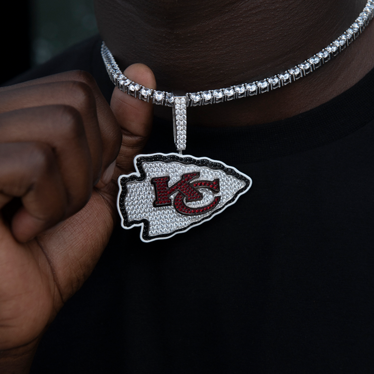 Kansas City Chiefs Official NFL Large Logo Pendant