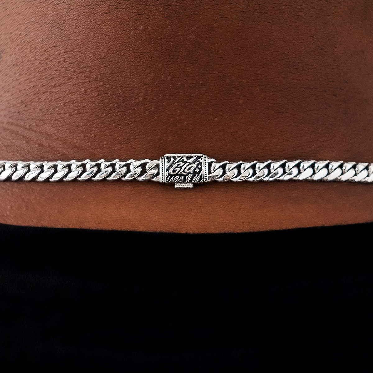 GLD Signature Cuban in White Gold - 6mm