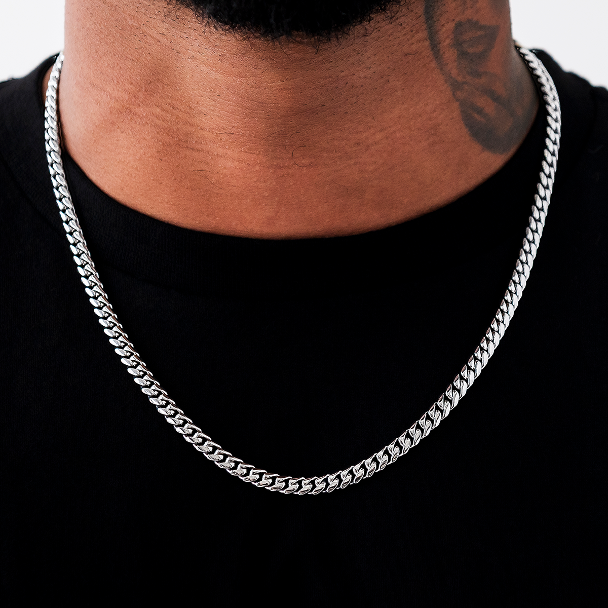 GLD Signature Cuban in White Gold - 6mm