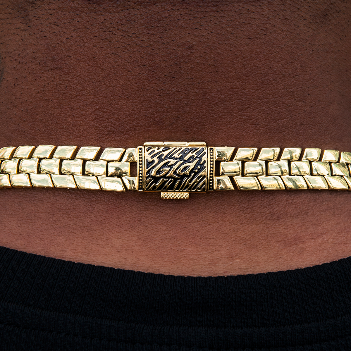 12MM Spine Chain - Yellow Gold