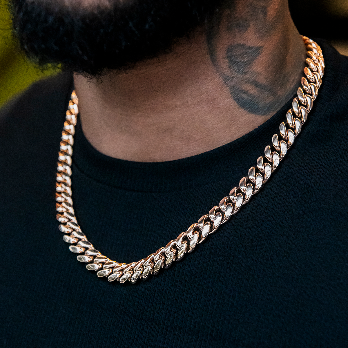 GLD Signature Cuban in Rose Gold - 12mm