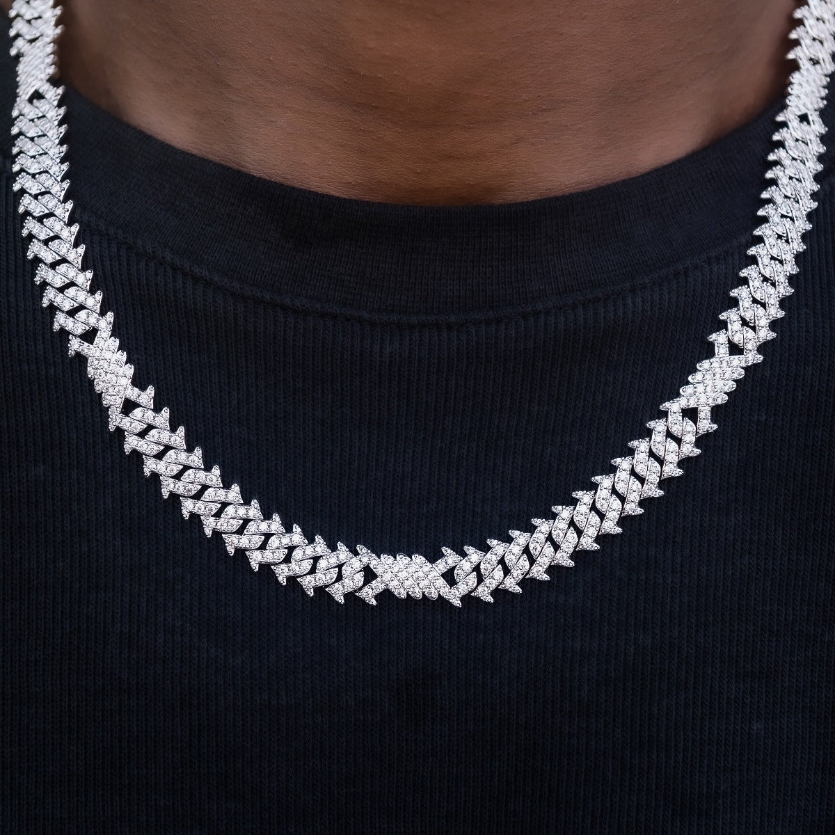 Iced Spiked Cuban Chain