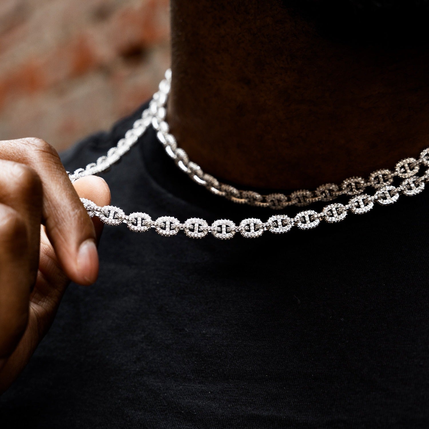 Micro Valentina Chain in White Gold