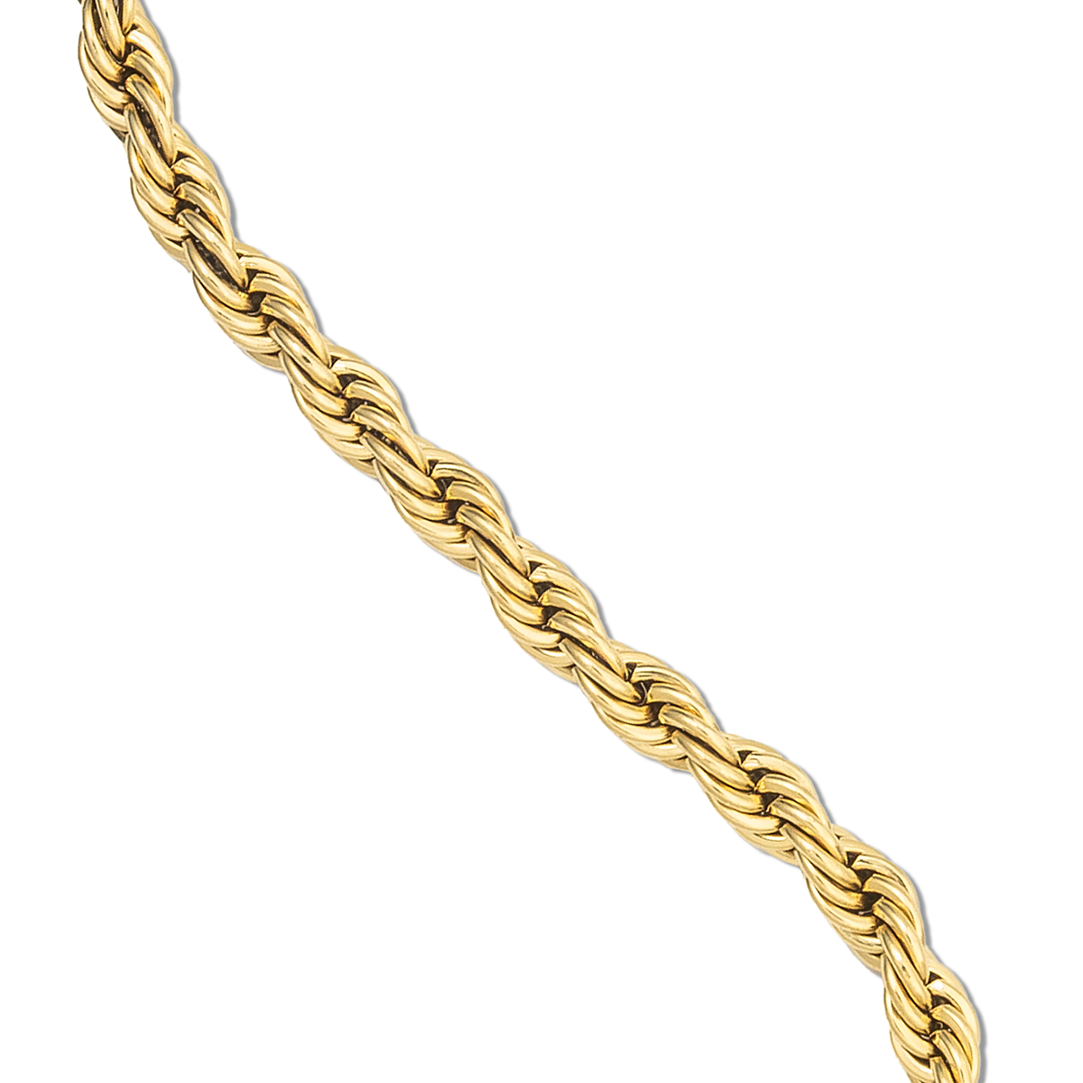 Rope Chain in Yellow Gold- 6mm
