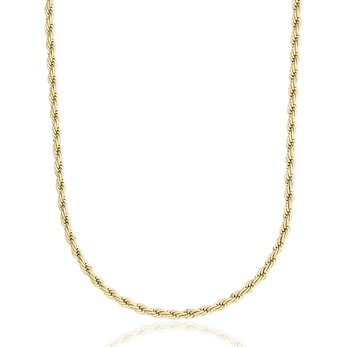Rope Chain in Yellow Gold- 4mm