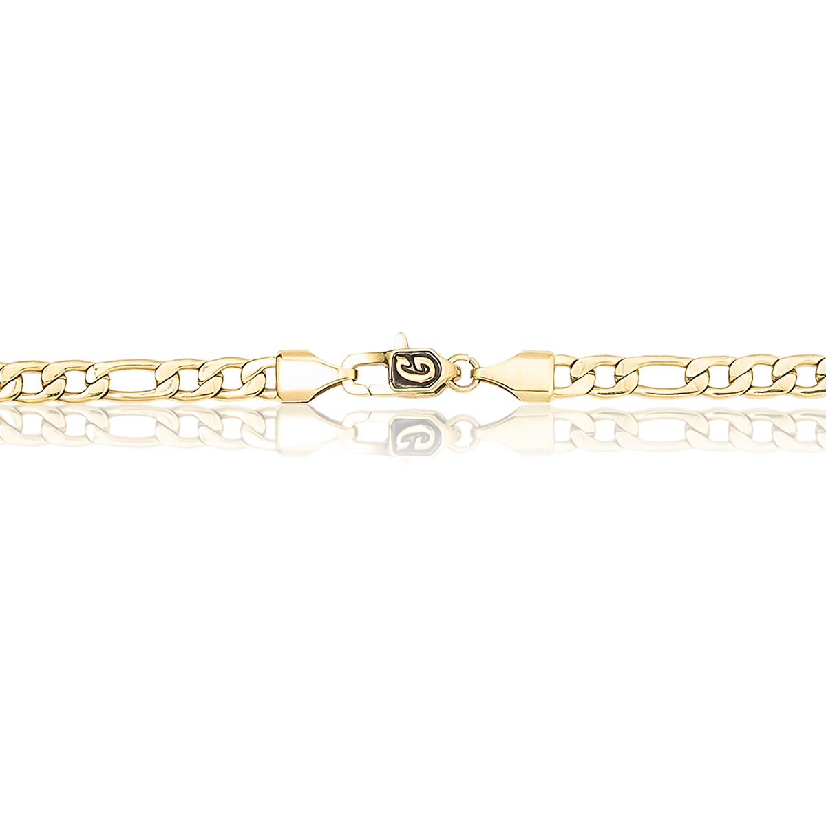 Figaro Link Chain in Yellow Gold - 4mm