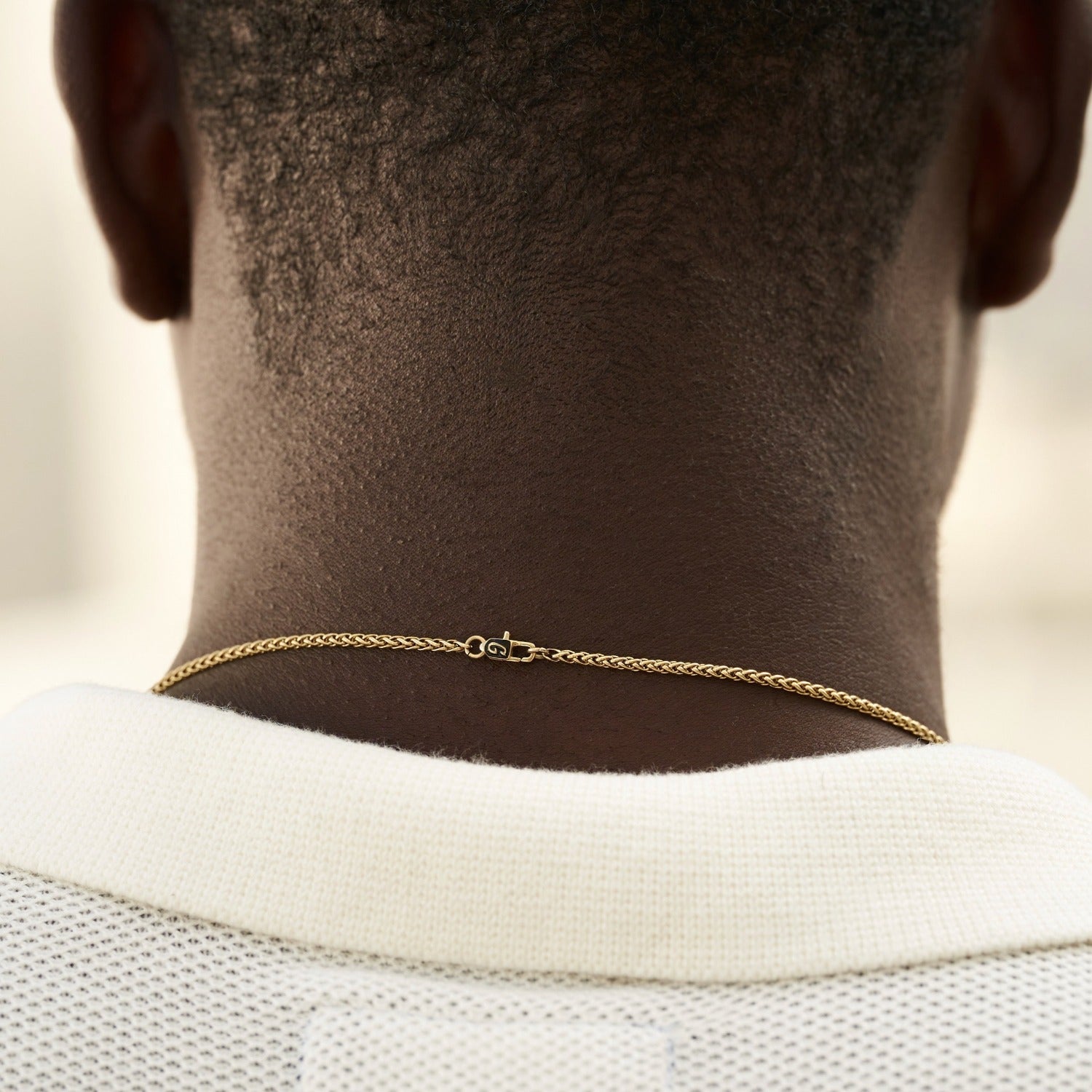 Palm Chain in Yellow Gold- 2mm