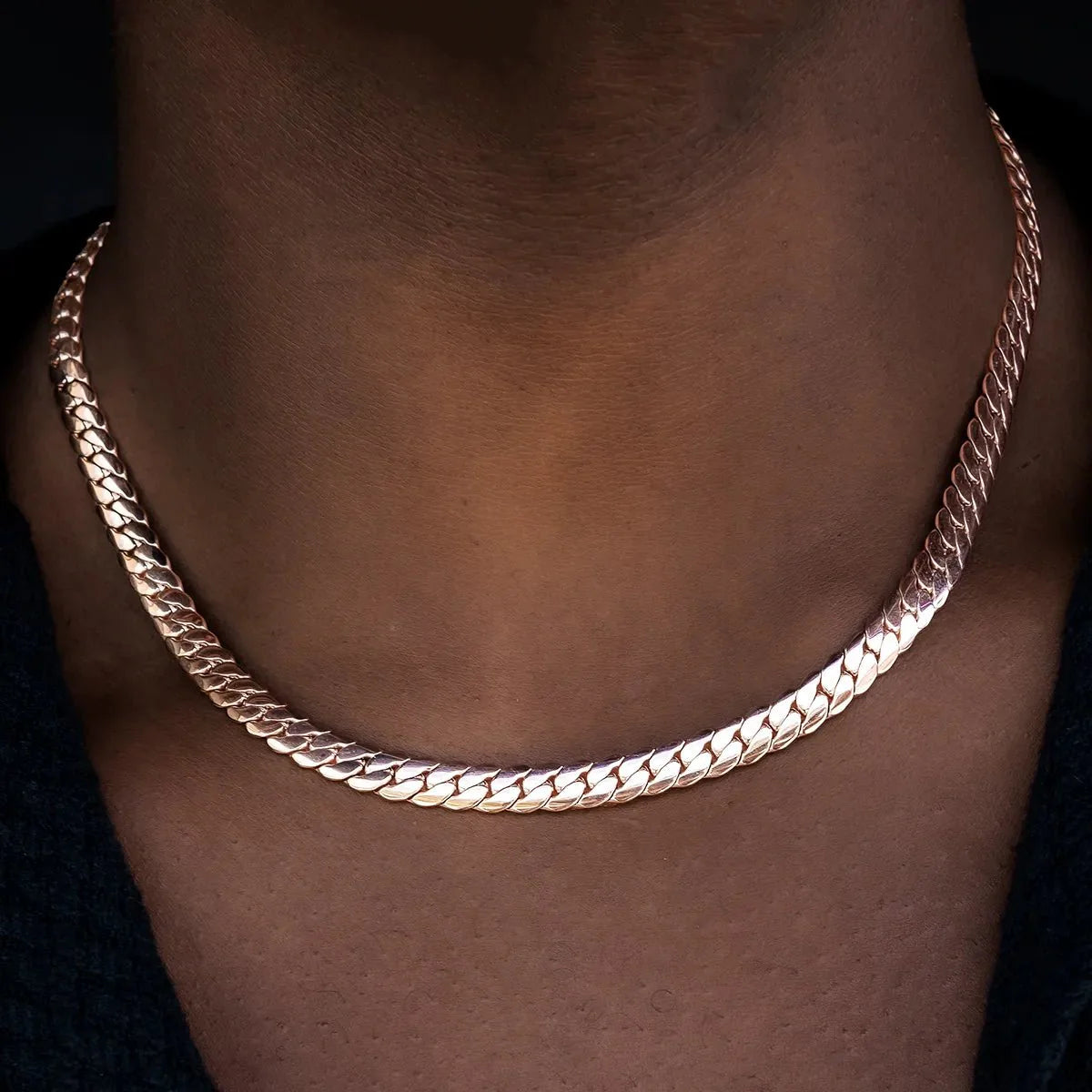 South Beach Cuban™ Chain in Rose Gold- 8mm