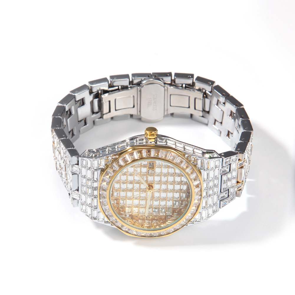 Bling Diamond Round Ice Watch