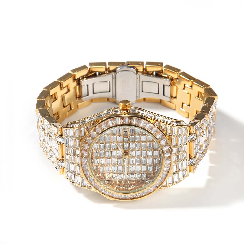 Bling Diamond Round Ice Watch