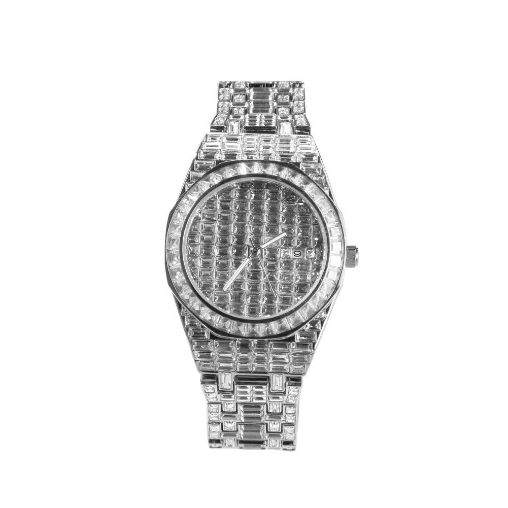 Bling Diamond Round Ice Watch