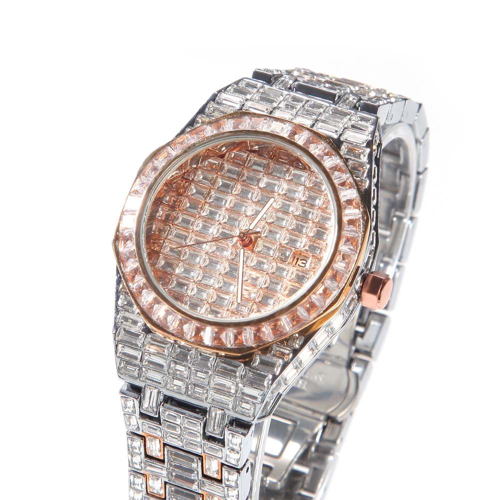 Bling Diamond Round Ice Watch