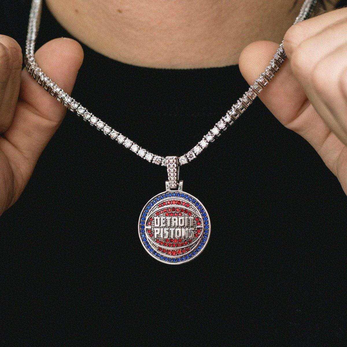 Detroit Pistons Official NBA Logo Pendant
