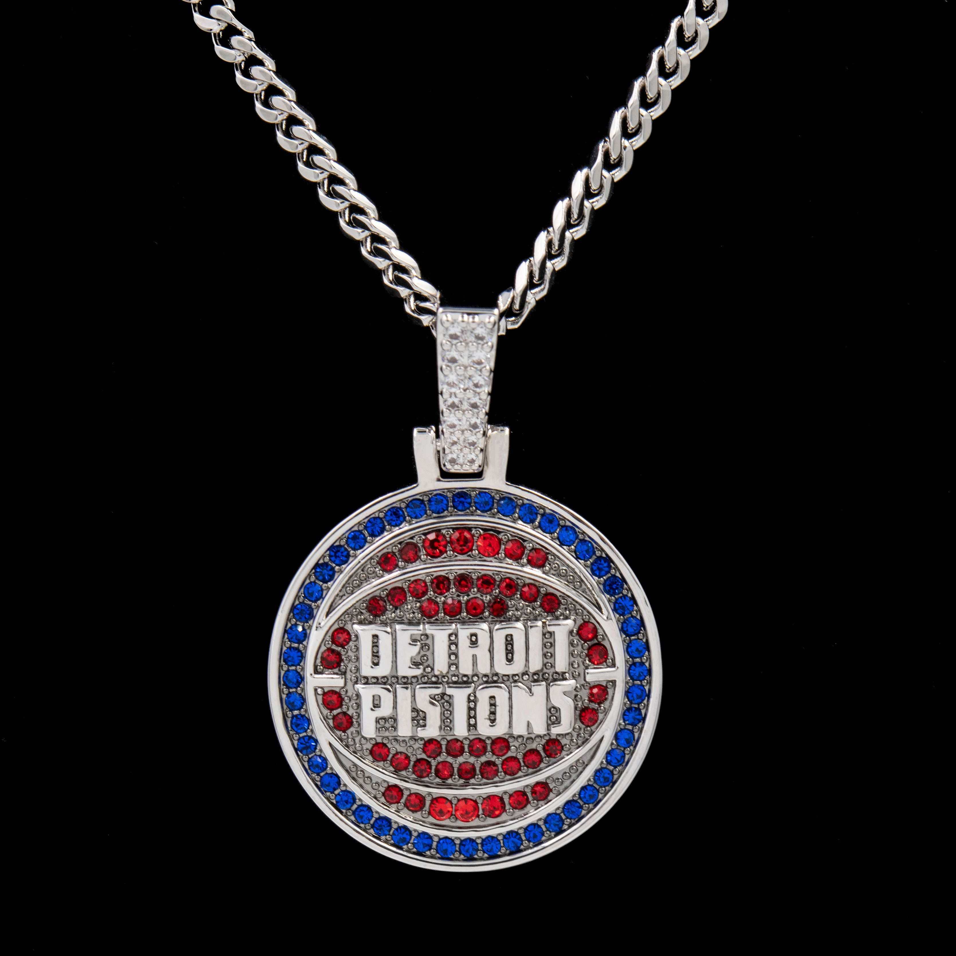 Detroit Pistons Official NBA Logo Pendant