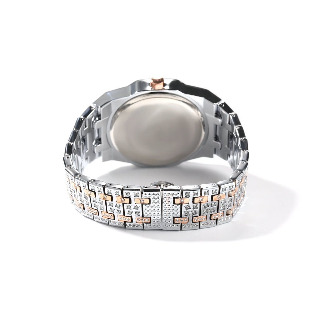 Diamond Octagon Full Diamond Star Watch