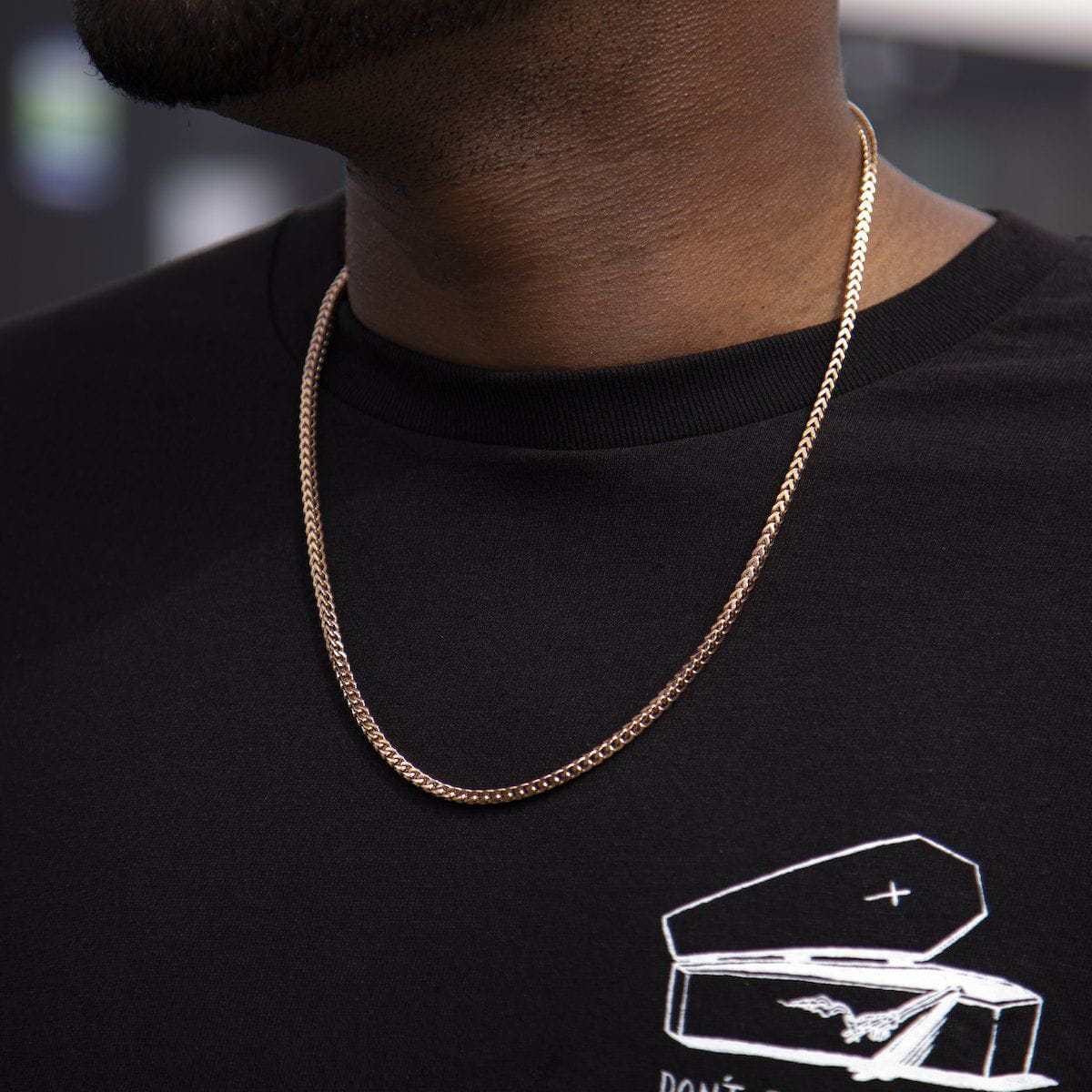 Franco Chain in Rose Gold - 3mm