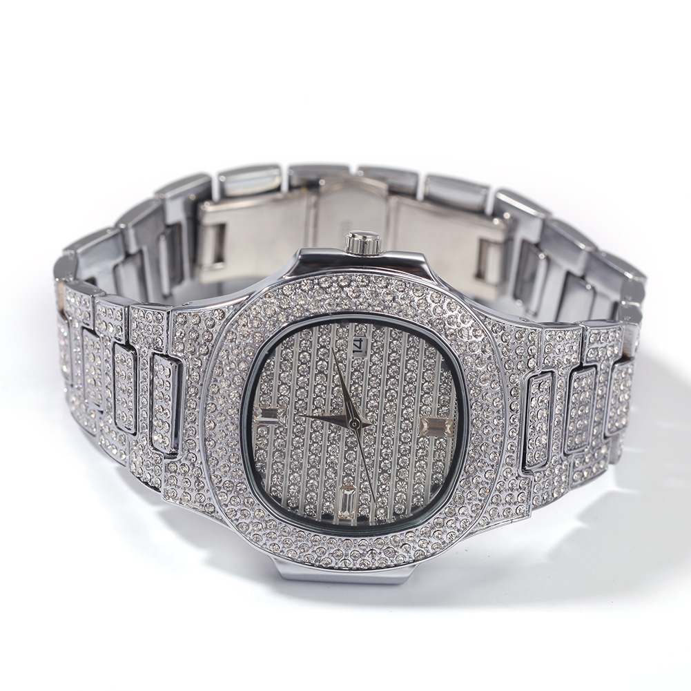 Full Diamond Hip Hop Fashion Men's Ice Watch