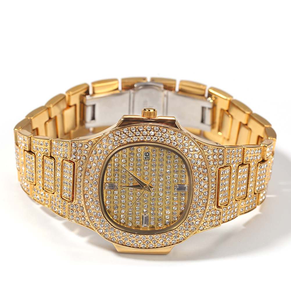 Full Diamond Hip Hop Fashion Men's Ice Watch