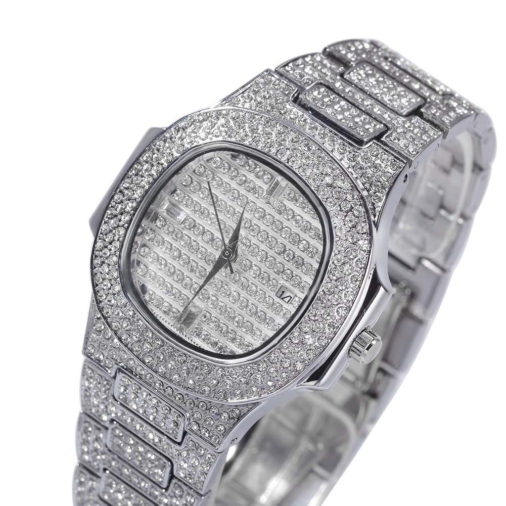 Full Diamond Hip Hop Fashion Men's Ice Watch