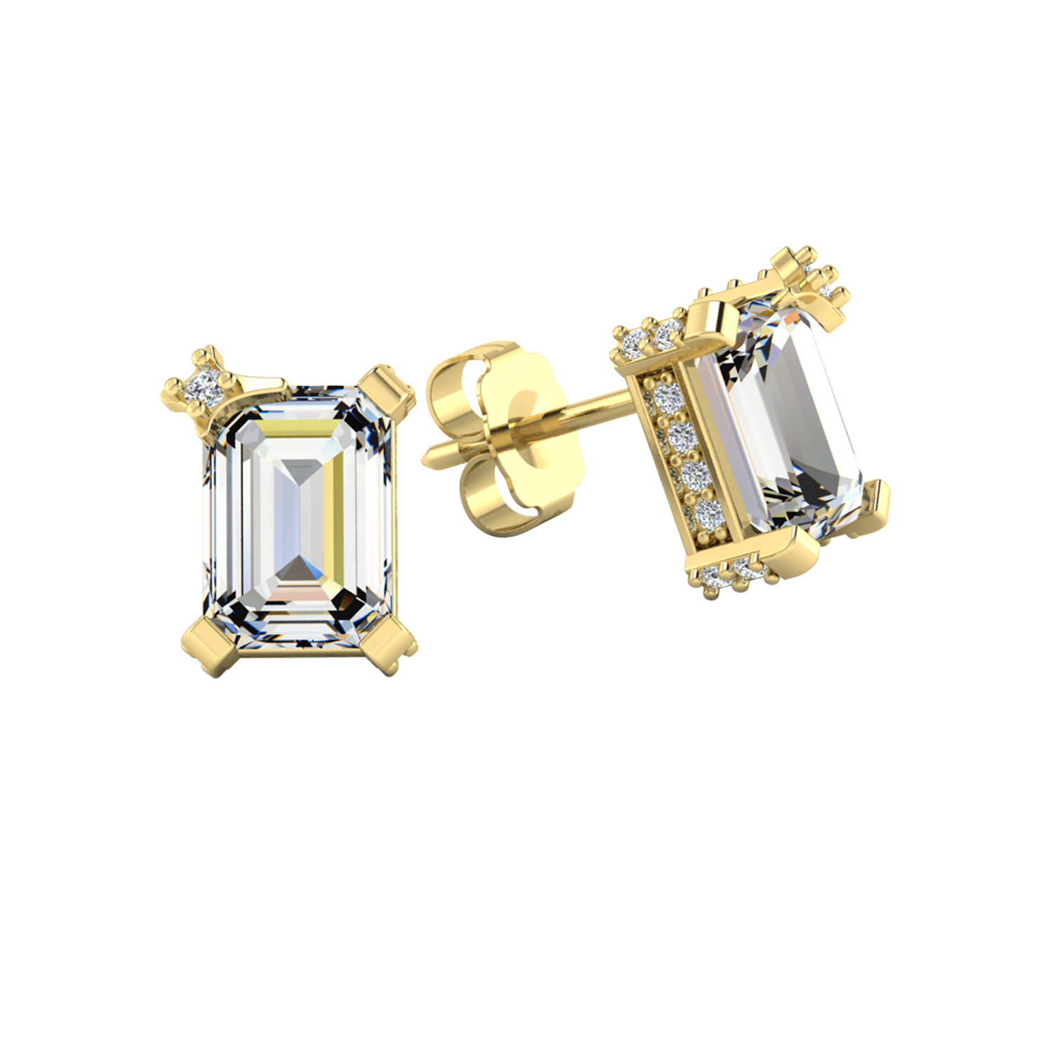 Gemstone Stud Earrings