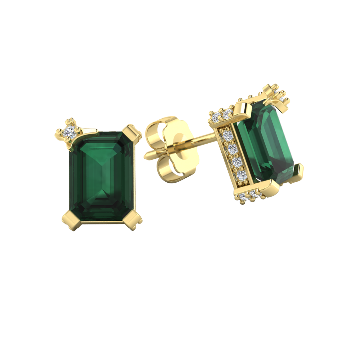 Gemstone Stud Earrings