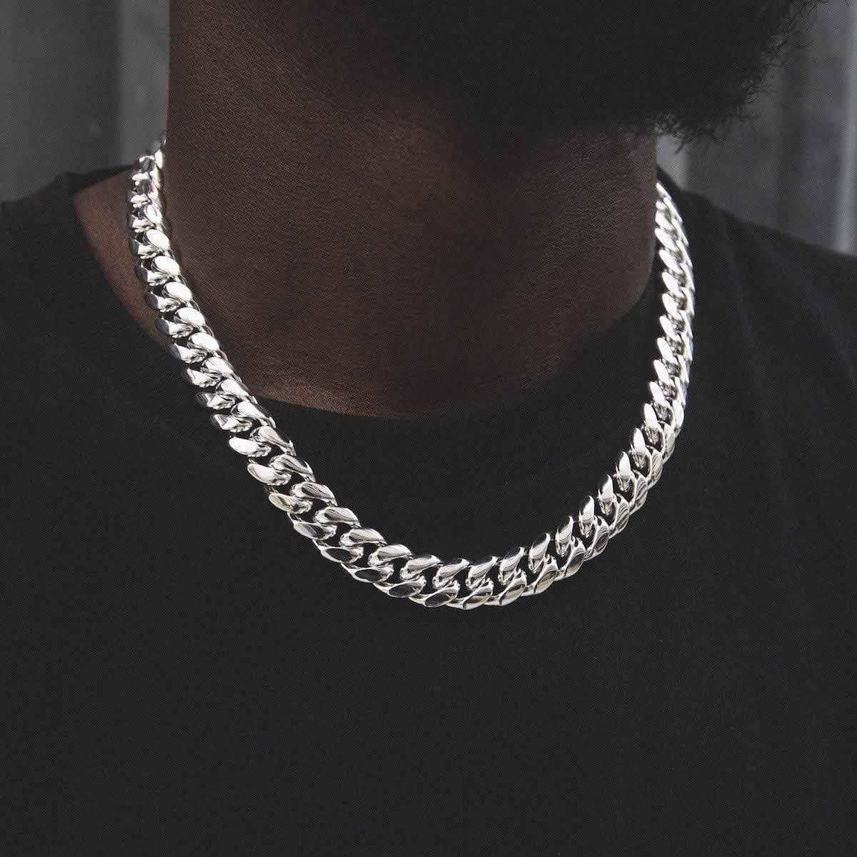 GLD Signature Cuban in White Gold - 12mm