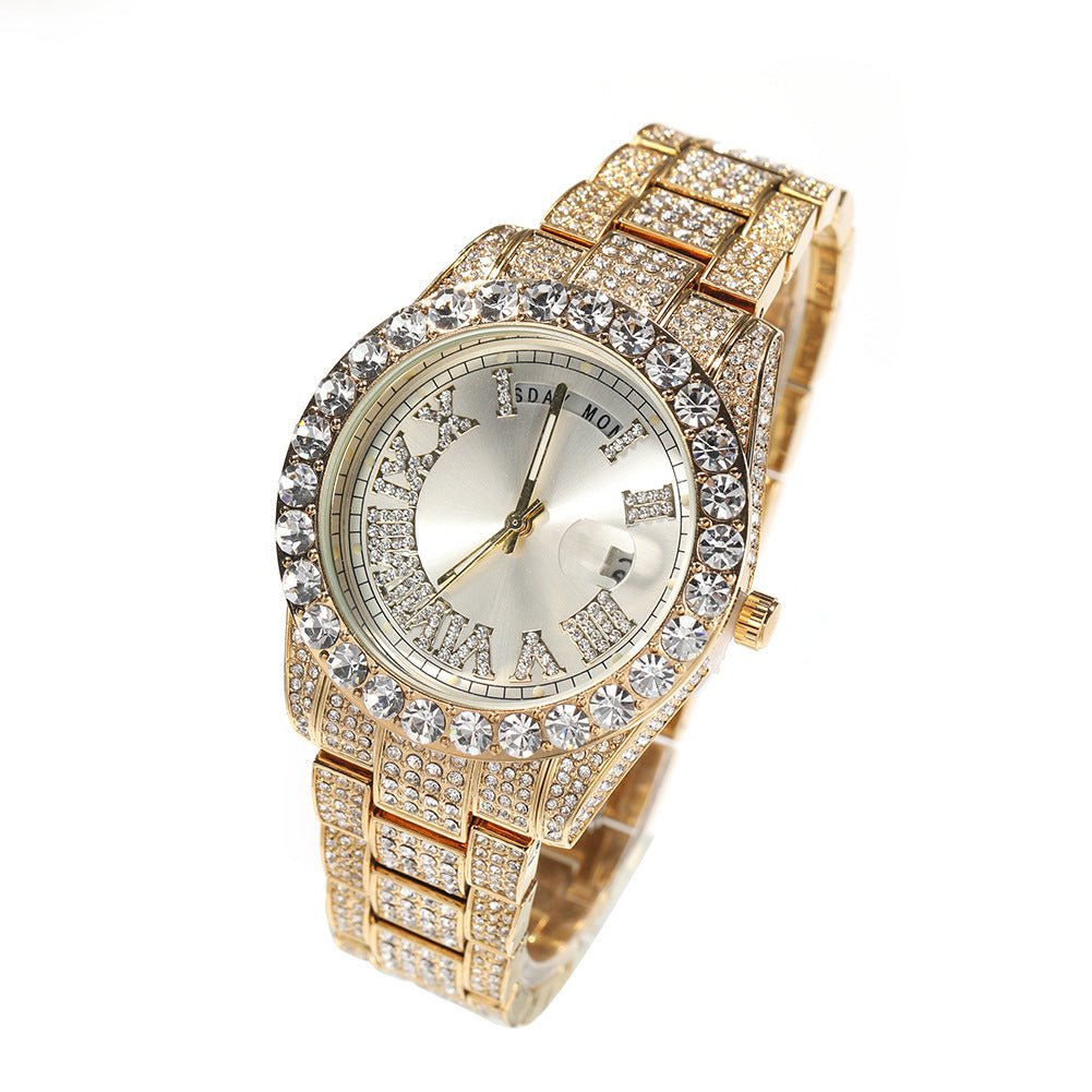 Hip Hop Full Diamond Fashion Quartz Watch