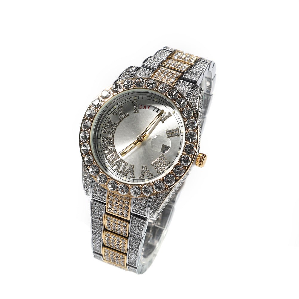 Hip Hop Full Diamond Fashion Quartz Watch