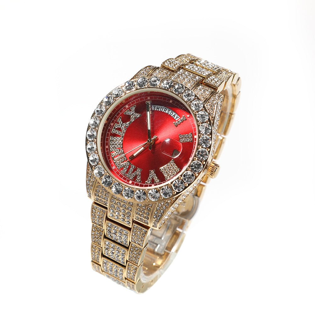 Hip Hop Full Diamond Fashion Quartz Watch