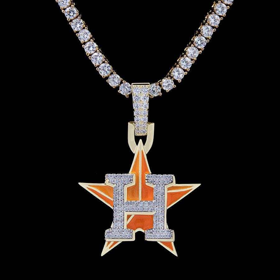 Houston Astros Official MLB Logo Pendant