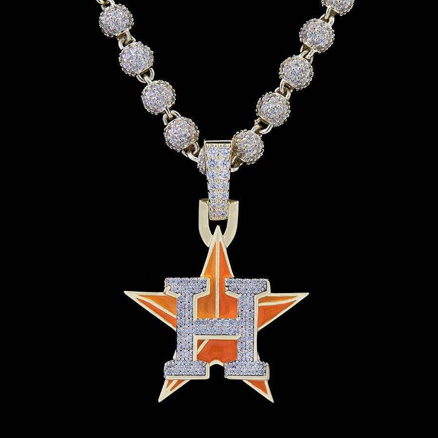 Houston Astros Official MLB Logo Pendant