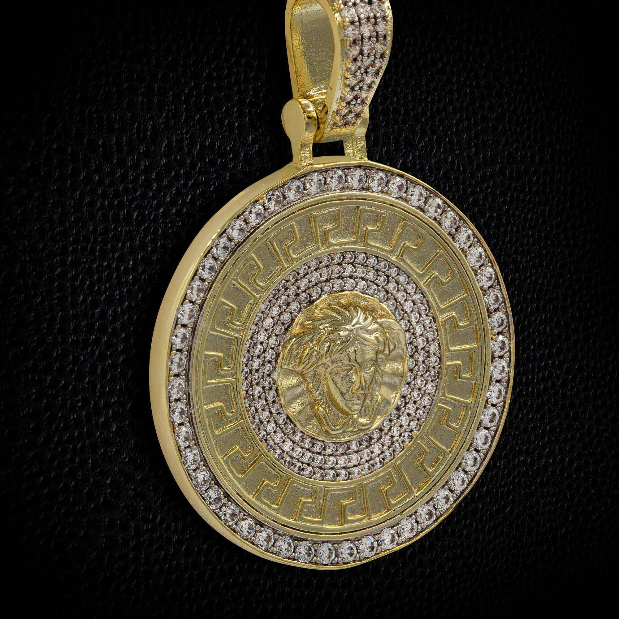 Medusa Pendant in Yellow Gold