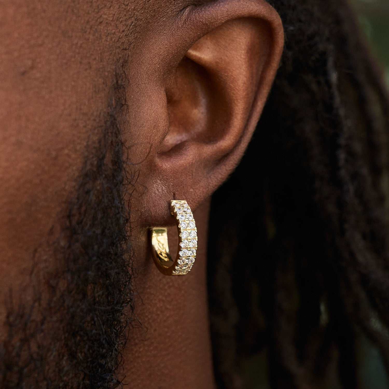 Double Row Hoop Earrings