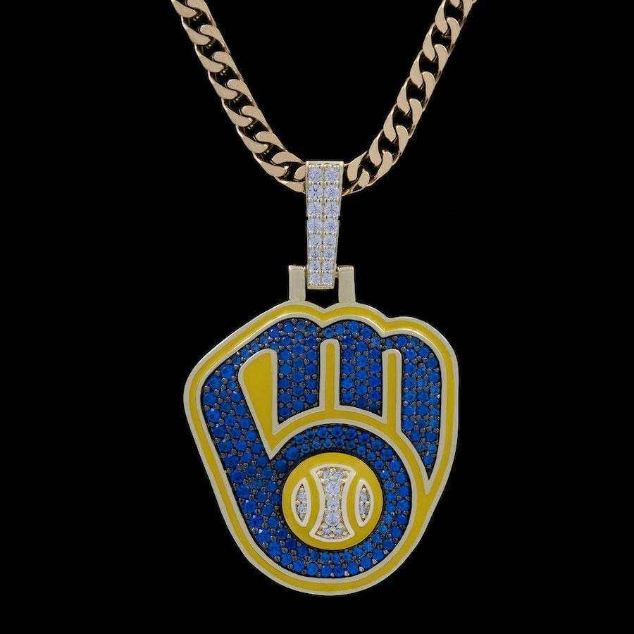 Milwaukee Brewers Official MLB Logo Pendant