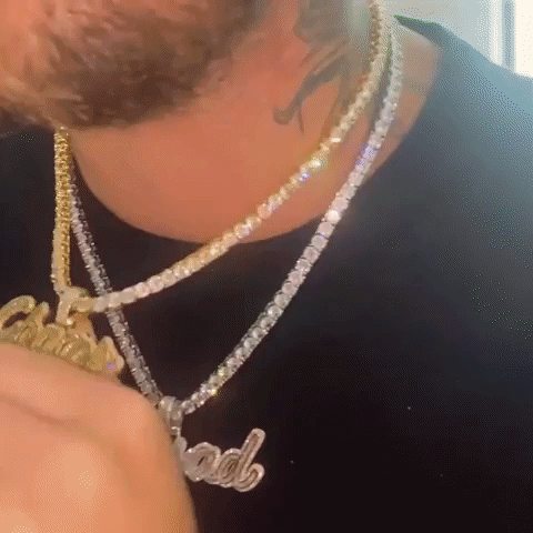 Multi-Layer Name Plate Baguette Custom Font