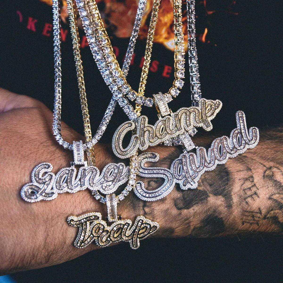 Multi-Layer Name Plate Baguette Custom Font