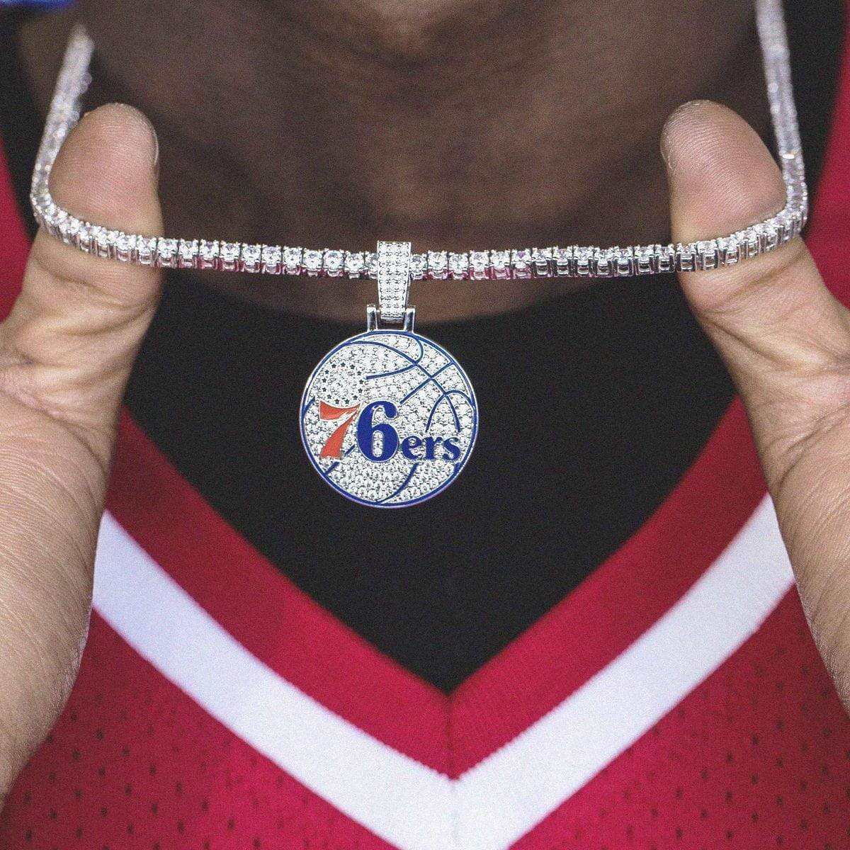 Philadelphia 76ers Official NBA Logo Pendant