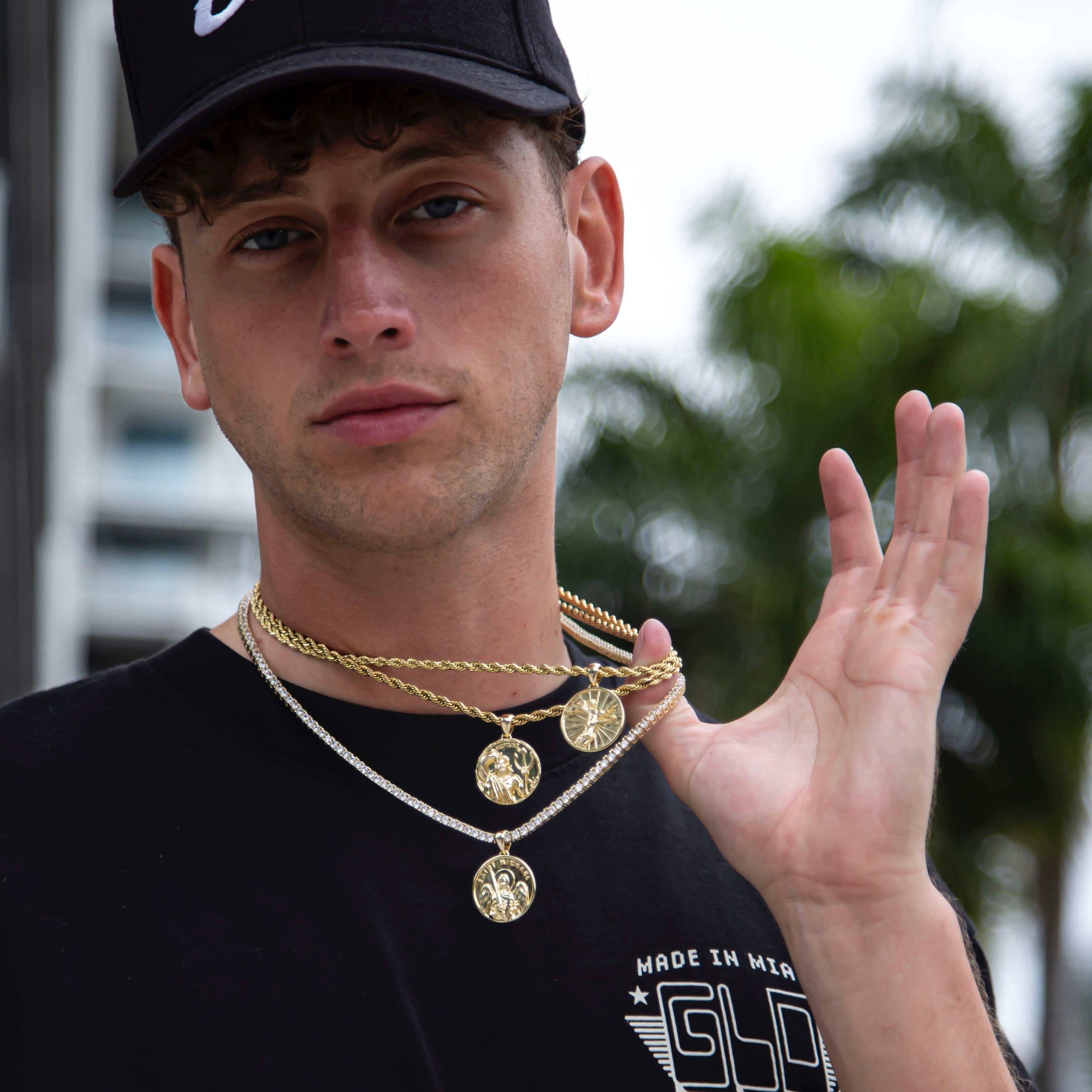 Saint Michael Coin Pendant