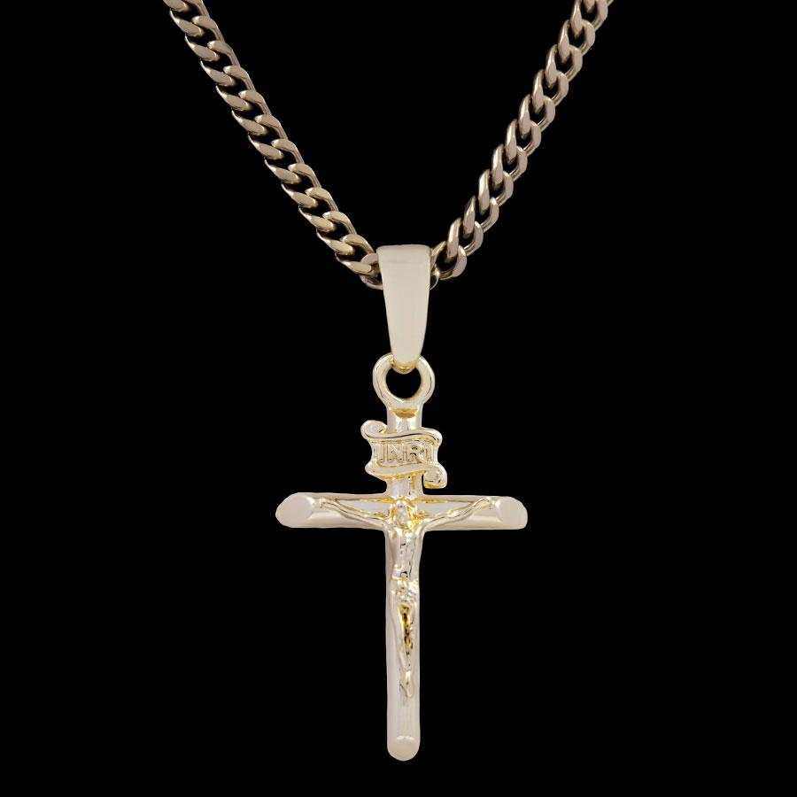 Crucifix Pendant in Yellow Gold