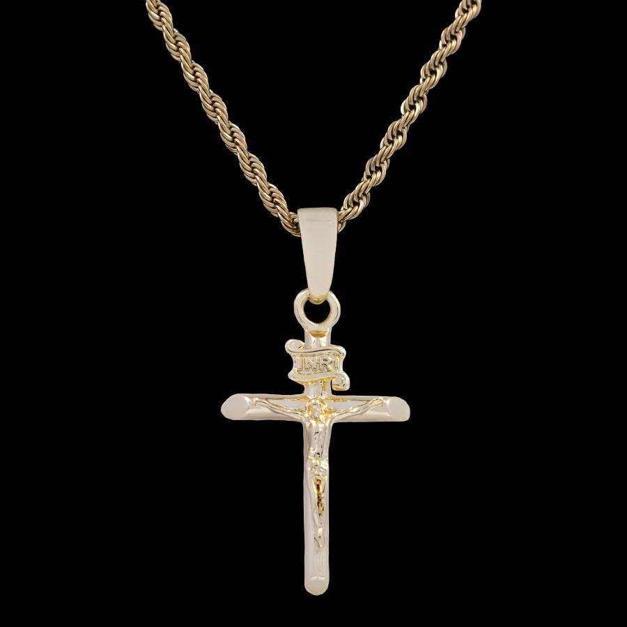 Crucifix Pendant in Yellow Gold
