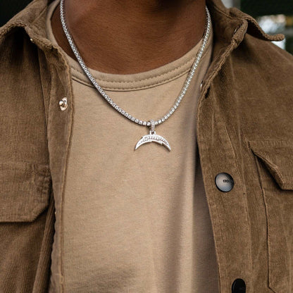 Los Angeles Chargers Official NFL Micro Logo Pendant - White Gold