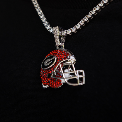 Georgia Bulldogs Official NCAA Football Helmet Pendant