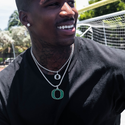 Oregon Ducks Official NCAA Micro Logo Pendant