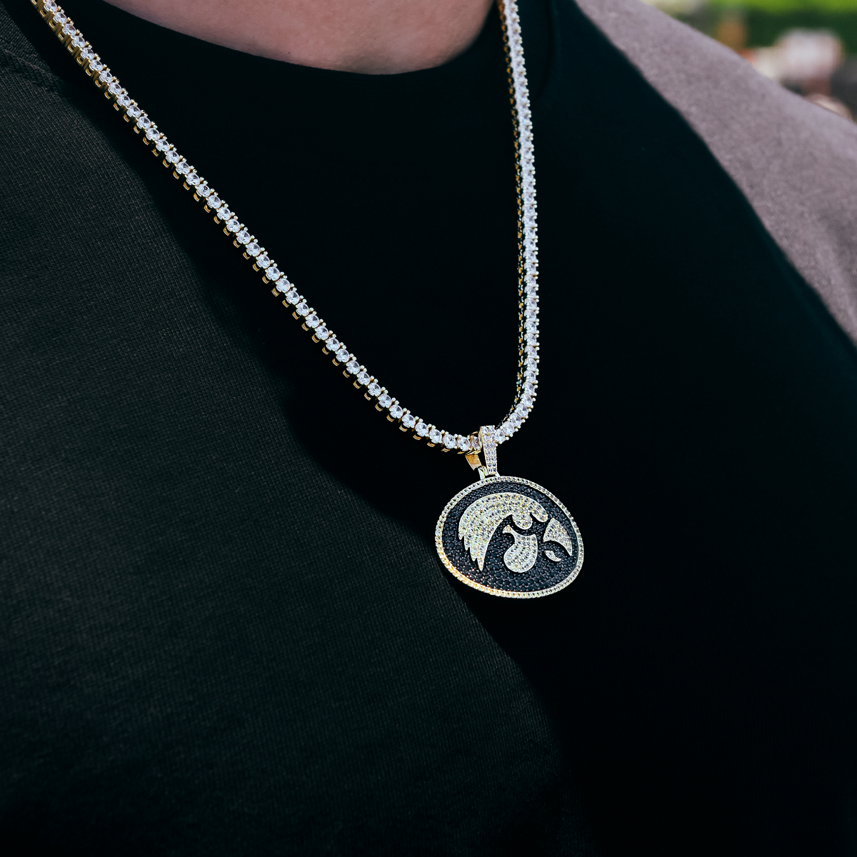 Iowa Hawkeyes Official NCAA Logo Pendant