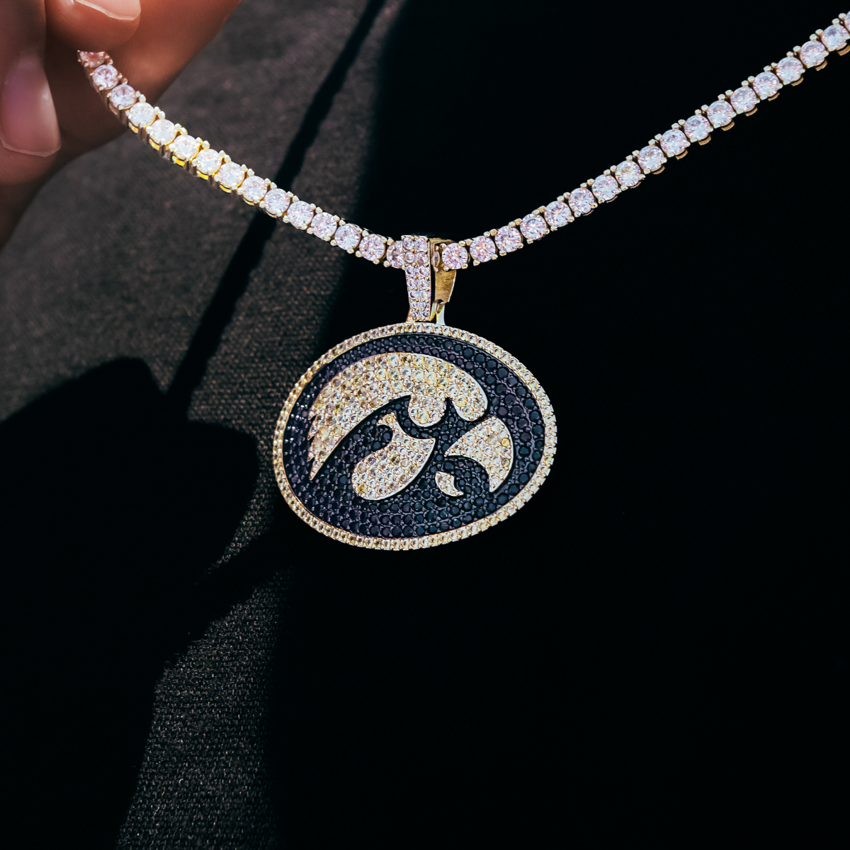 Iowa Hawkeyes Official NCAA Logo Pendant